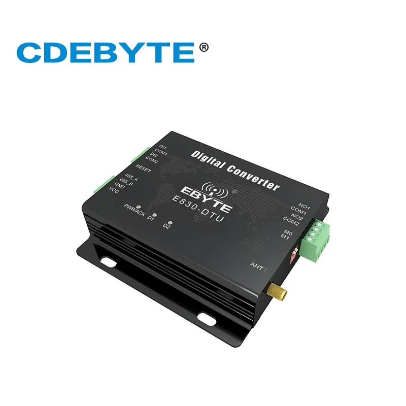 E830-DTU(2R2-433L) 433MHz Modbus RTU Switch Value Acquistion 2 Channel 30dBm Wireless RF Transceivers