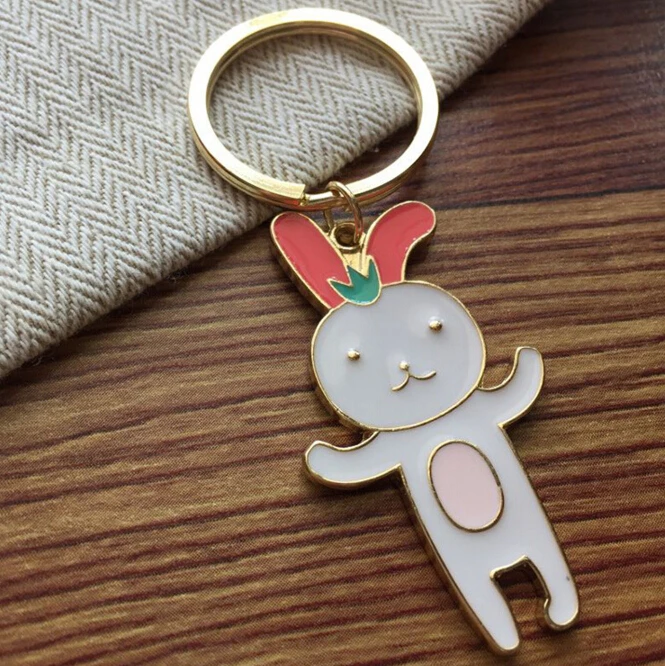 

Timlee X168 Free shipping Cute Red Ear Rabbit Alloy Key Chains,Fashion Jewelry Wholesale