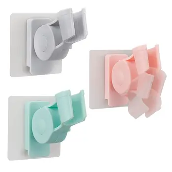 

Adjustable Bathroom Strong Attachable Shower Head Holder Seamless Adhesive Powerful Wall Seat Chuck Holder