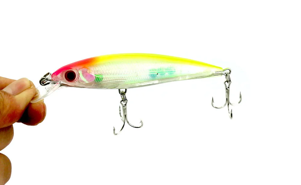 Equipamento de Pesca Isca de Pesca Marca Centímetros 13.4g Hard Bait Minnow Laser Iscas Hengjia Ganchos Pesca Wobbler Isca Artificial 100 Pcs 11 11 De Pesca Pesca Wobbler isca artificial isca de pesca