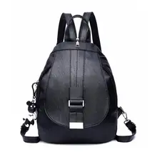 Mochila negra para mujer, mochilas Vintage para la escuela, Bolso pequeño para hombro, mochila para chicas adolescentes Sac a Dos Softback
