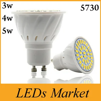 

LED bulb Spot light 3W 4W 5W SMD 5730 GU10 MR16 E27 led Spotlight AC110V 220V or 12v for home Lampada lamp CE UL