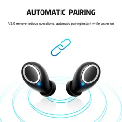 Портативный 3D стерео звук СПЦ Беспроводной Touch вкладыши Bluetooth V5.0 наушники с случае заряд Спорт бас гарнитура Авто Мощность On/Off