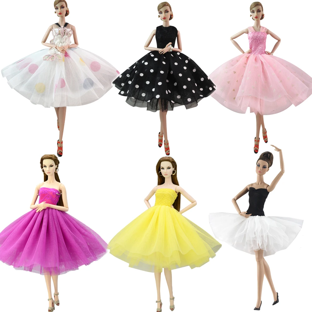 NK/; один комплект; Короткое свадебное платье принцессы; благородное элегантное праздничное платье для куклы Барби; Модная Кукла для девочек; лучший подарок; JJ