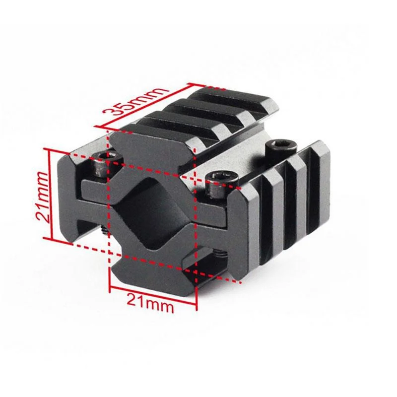 

Mount 4 Rail 3 Slots on Barrel of 20 mm Tactical Barrel Picatinny Weaver Bipod Rifle Scope Rail Mount Hunting Accessories