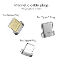 Магнитный кабель штекер USB C 8 pin type C Micro Быстрая Зарядка адаптер телефон Microusb type-C Магнитный зарядный шнур вилки(без кабеля