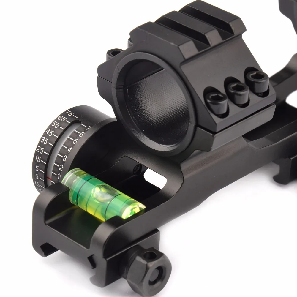1.0" 25.4mm TACTICAL ANTI CANT BUBBLE COMPASS SCOPE MOUNT AIRSOFT RIFLE SHOOTING 
