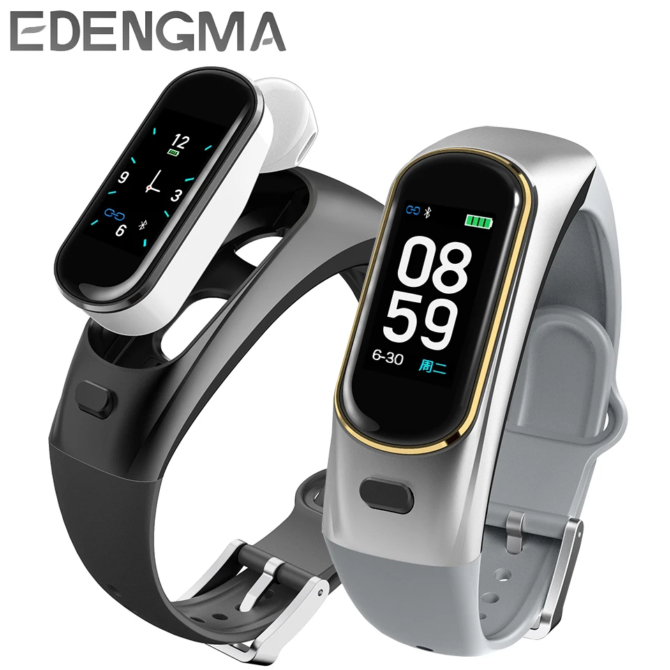 H109 talkband smart bracelet wireless Bluetooth call headset for Huawei Samsung  phone with heart rate monitor talk band PK b5