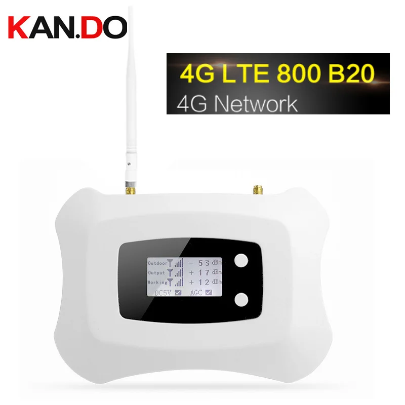 4G LTE 800 МГц диапазон 20 70 дБ усилитель сигнала сотового телефона Сотовый усилитель LTE 800 мобильный ретранслятор 4G усилитель антенны Набор для дома