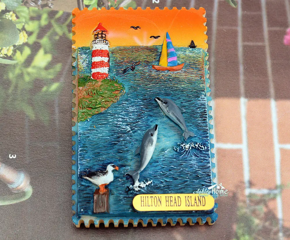 USA South Carolina Hilton Head Island Tourist Travel Souvenir 3D Resin