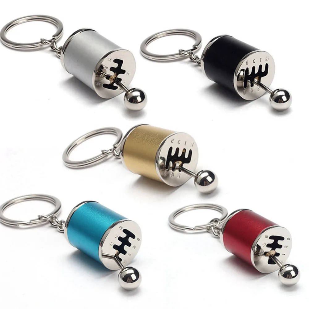 

Imitation 6 Speed Manual Gear Transmission Gear Lever Key Chain Car Gear Box Key Ring Car Gear-box Gearbox Keychain Zinc Alloy