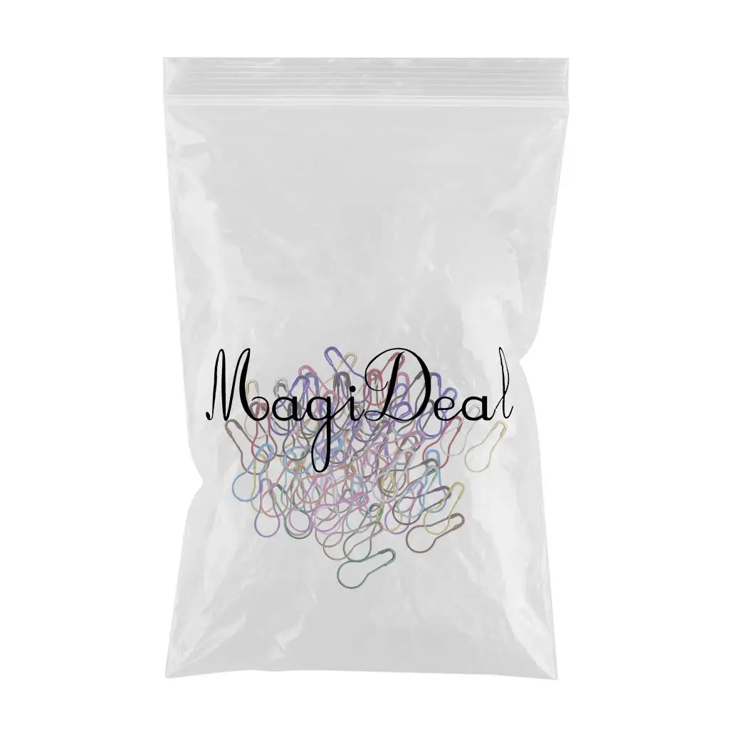 100 Pieces Mixed Color Gourd Safety Pins Calabash Shape Markers Pins Crafts Supplies Stitch Knitting Point Holder