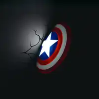 2019 マーベルのスーパーヒーロー、アベンジャーズ、キャプテン · アメリカの盾壁ランプ、ホーム & バーデコライト、パーソナライズ玩具照明、 Led ライト