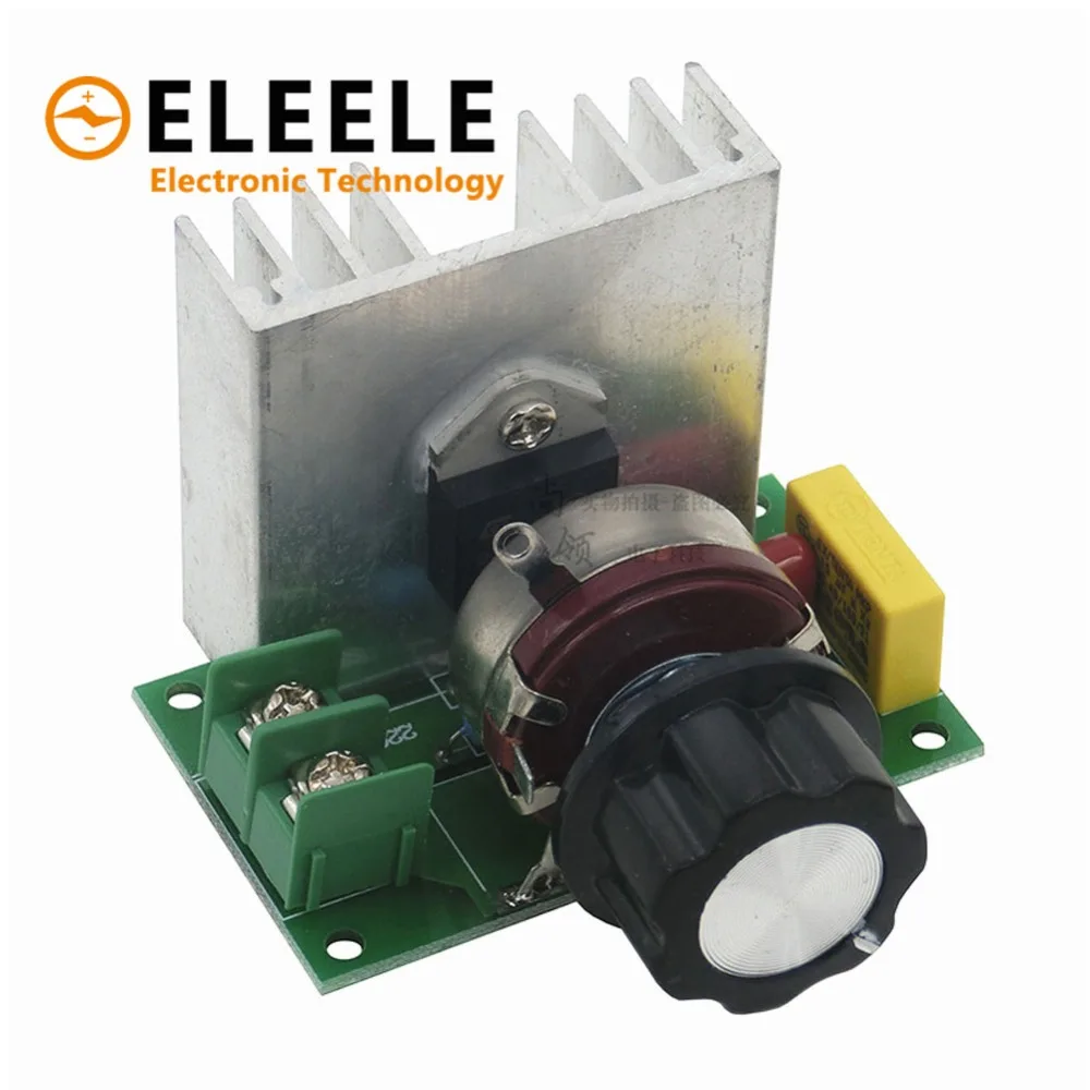 

Hot Voltage Regulator Adjustable Motor Speed Controller AC 220V 4000W SCR Dimmer Module PN35
