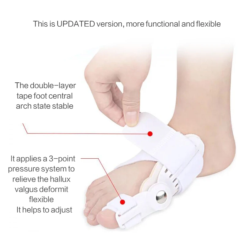 1 шт. вальгусной фиксированной пальца ортопедические скобки, чтобы исправить ежедневно силиконовые палец на ноге большая кость устройство для регулирования нароста при педикюре носком сепаратор по уходу за ногами