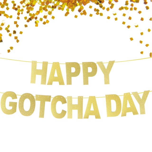 happy gotcha day banner adoption banner gotcha day decor gotcha
