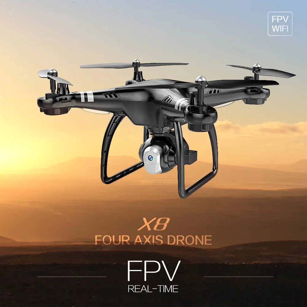 

Drone with Camera Toys for Children X8 FPV 2.4G 720P Camera Wifi Altitude Hold RC Quadcopter Mini Dron