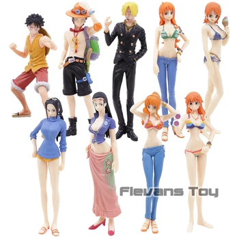 

One Piece Monkey D Luffy / Portgas D Ace / Sanji / Nami / Nico Robin PVC Figure Toy Collection Figurine Doll