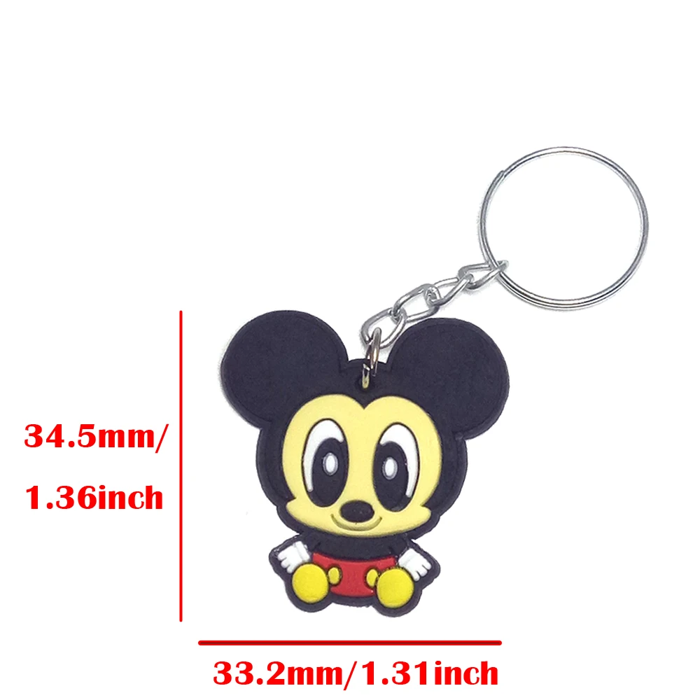 Llavero de silicona Anime llaveros llavero bolso llavero porte clef marvel llavero stitch chaveiro hello kitty cat