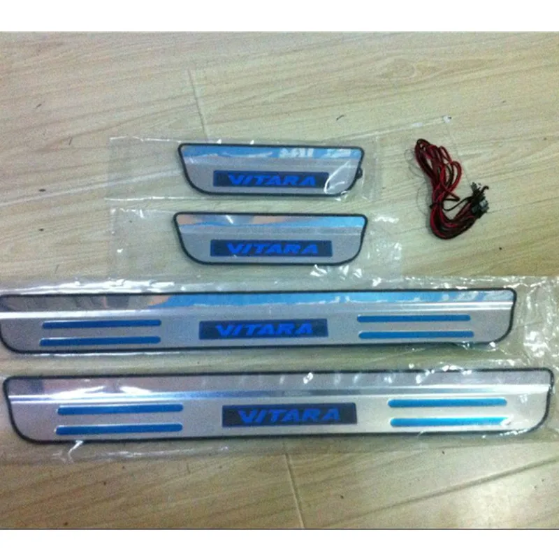 FOR-Suzuki-Vitara-2015-2017-LED-Welcome-Pedal-Scuff-Plate-Door-Sill-Cover-car-styling-auto