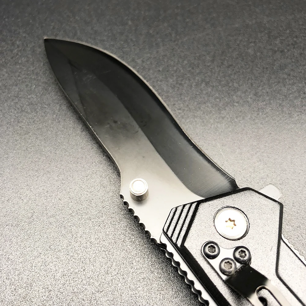 BMT тактический складной 7Cr17 черный стальной боевой нож походные охотничьи ножи для выживания с алюминиевой ручкой наружные карманные EDC инструменты