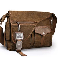2018 Ruil men s Canvas bags New Multifunction Crossbody bag Retro handbags font b Travel b