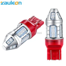 Zauleon 2 шт. супер яркий T20 7443 W21/5 Вт светодиодный красный автомобиль задний фонарь лампы Хвост стоп-сигналы лампы сзади свет автомобиля светодиодный заменить лампу
