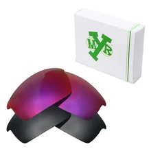 2 пары MRY поляризованные Сменные линзы для Окли колпак солнцезащитные очки маскирующий черный и Полуночный солнце