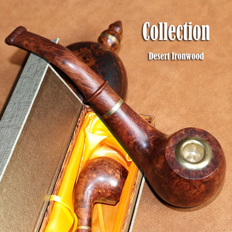 

Finest Crafts Collecdtion Rosewood Cigar Holder US Desert Ironwood Tobacco Smoke Pipe Olneya Tesota A.Gray Handmade Men Gift