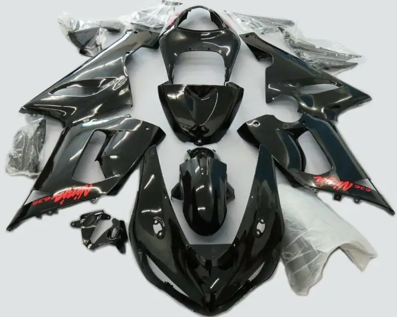 

New Abs motorcycle Fairings Kit Fit for kawasaki Ninja ZX6R 636 2005 2006 05 06 6R ZX-6R Bodywork set custom black glossy