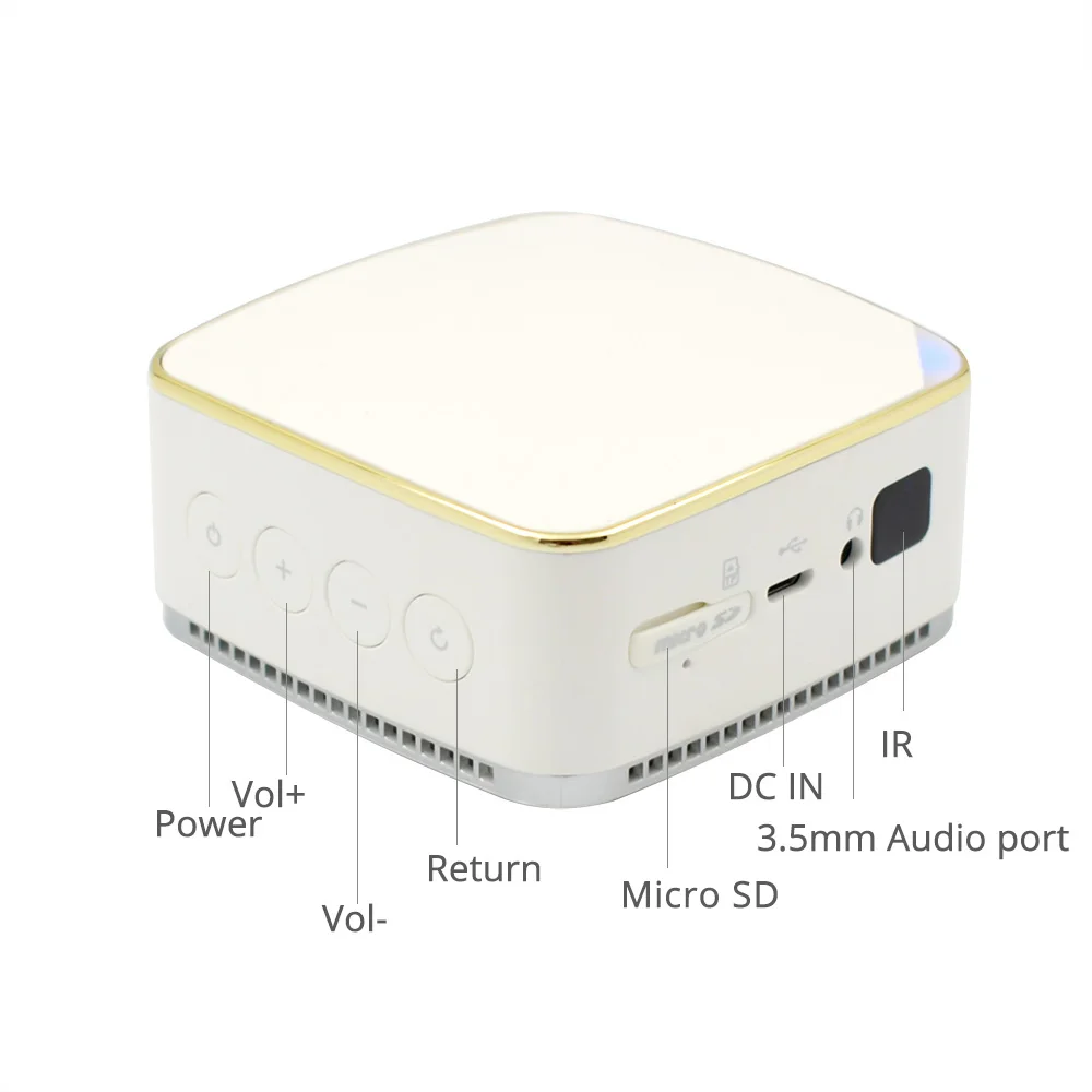 ThundeaL T10 проектор Android 7 1 мини мультимедийный DLP Wi Fi Bluetooth 4200 мА/ч Батарея Miracast обмена