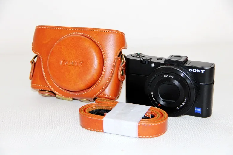 New Camera PU Leather Case Camera Bag Pouch For Sony DSC RX100III M3
