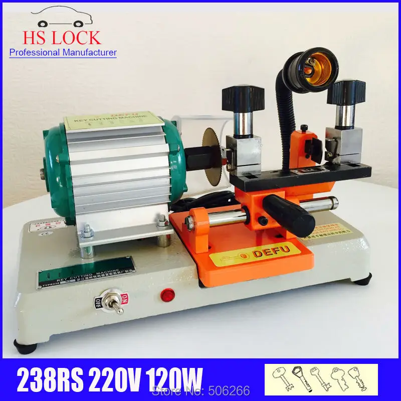 

original defu 238RS key cutting machine 220v 120w auto key duplication machine made in China fast ship