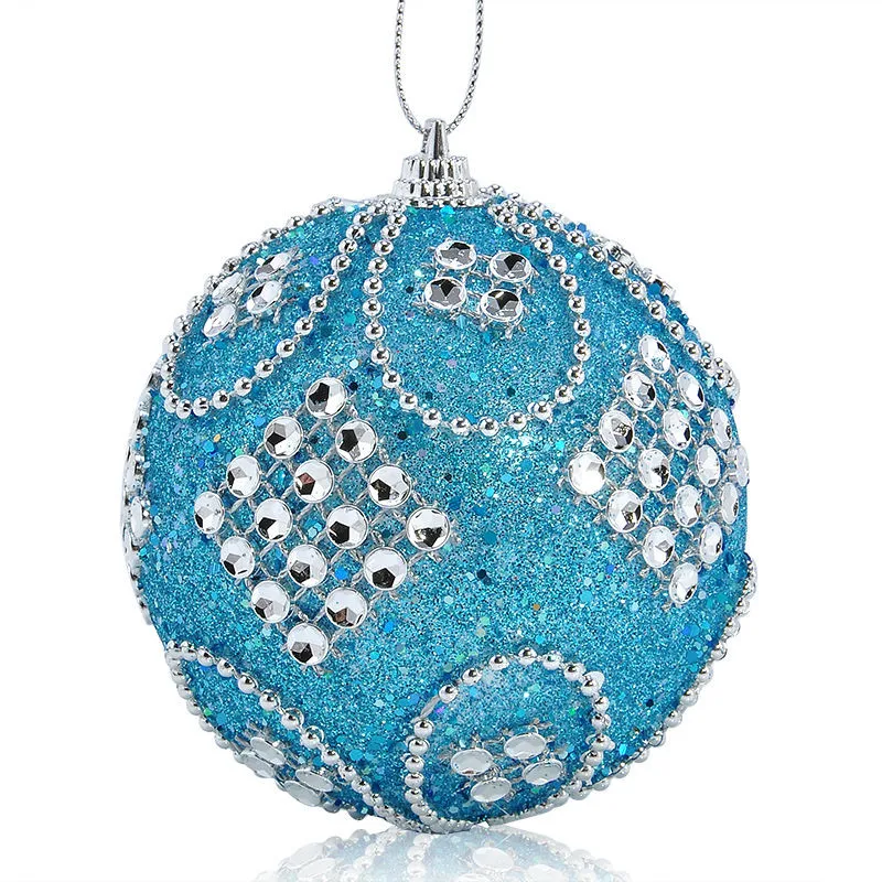 

Rhinestone Glitter Christmas Xmas Tree Ball Bauble Hanging Home Party ornamento del rbol de Navidad bolas weding decoracin @2