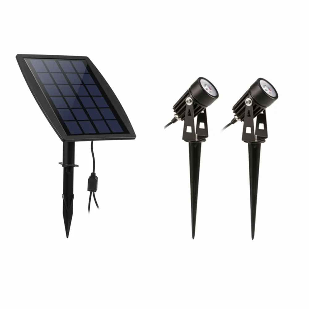 

1 Set LED Solar Powered Light Waterproof IP65 Super Brightness Solar Outdoor Lighting Landscape Spot Lights Garden Decoration