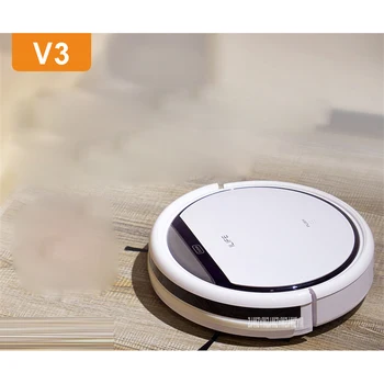

V3 100-240V Mini Robot Vacuum Cleaner for Home 20W Automatic Sweeping Dust Sterilize Smart Planned Mobile App 2600mah Battery