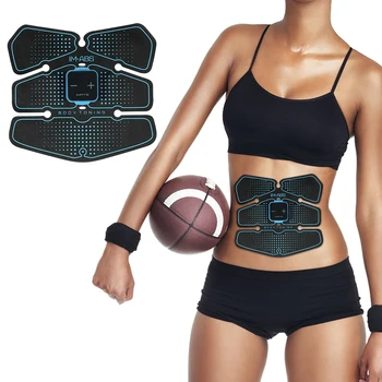 

Muscle Stimulator Abdominal Musculaire Electro Vibration Fitness Massager Abdomen Trainer EMS Home Gym Belly Massage USB Charged