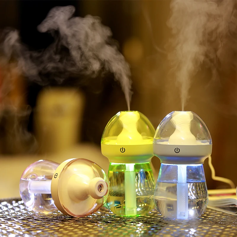 

240ml Mini Feeding bottle Air Humidifier USB Ultrasonic Humidifier Car Aroma Diffuser Electric Essential Oil Diffuser LED light