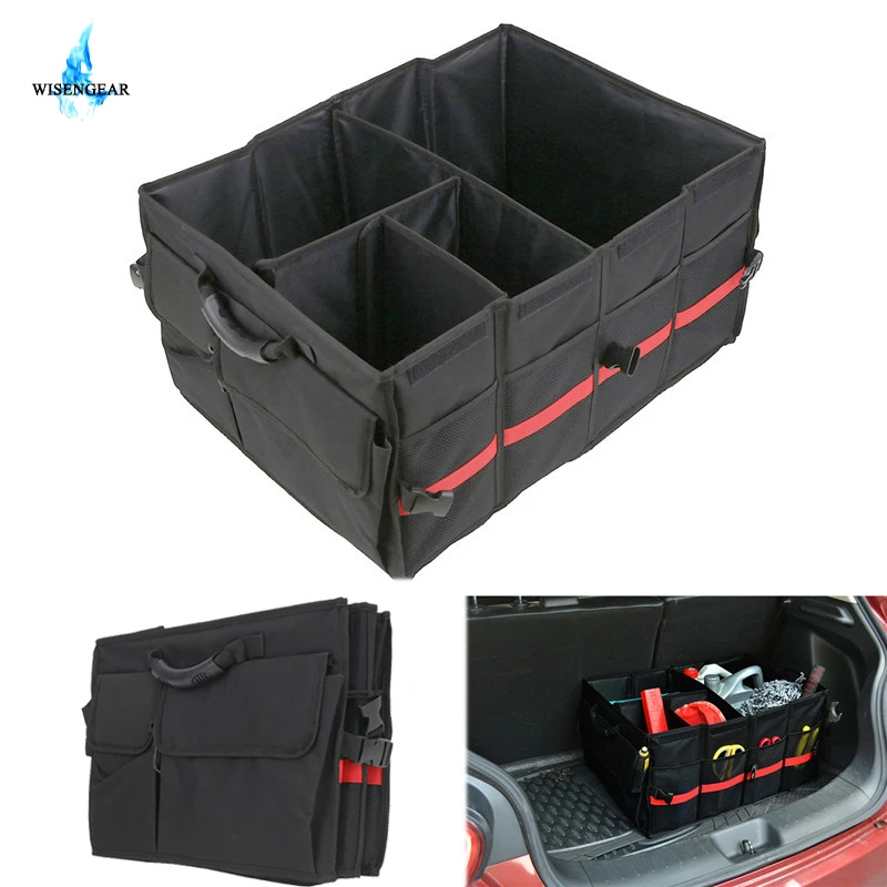 WISENGEAR Oxford Kofferbak Cargo Opbergtas Multi Pocket Tool Organizer Bag Folding Achterbank Doos Zadeltas Voor Jeep Wrangler SUV WISENGEAR Oxford Kofferbak Cargo Opbergtas Multi Pocket Tool Organizer Bag Folding Achterbank Doos Zadeltas Voor Jeep Wrangler SUV