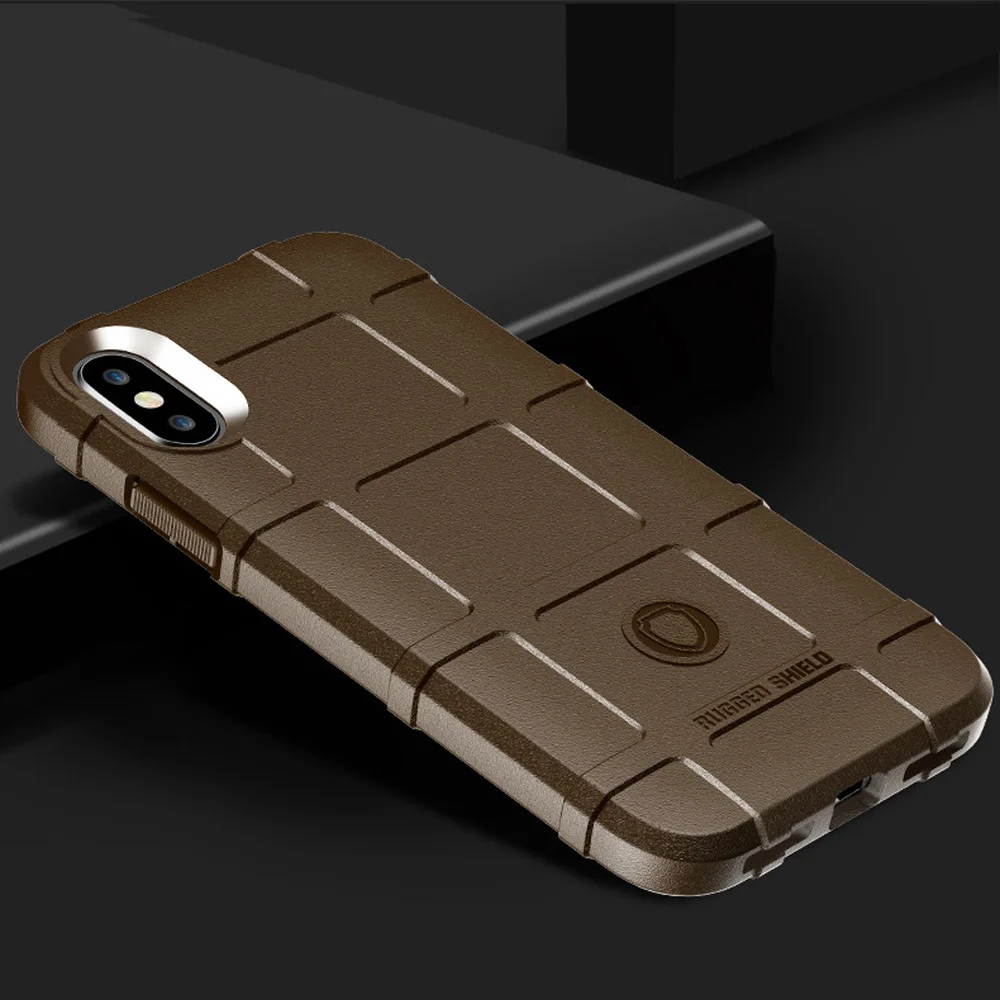 For iPhone XS Max Shockproof Case Hybrid Armor Matte Anti Fingerprint