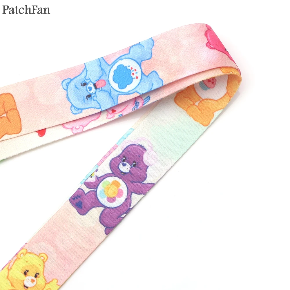 Patchfan Care bears A New Generation cartoon lanyards neck straps for phones keys bead id card holders webbing A0838