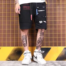 Европа и США бренд свободная обувь для мужчин и женщин хип-хоп рваные чистый цвет сетки шорты