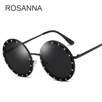 

Luxury Round Crystal Decorative Sunglasses Women New 2019 Brand Designer Rhinestone Sun Glasses for Female High Quality Oculos