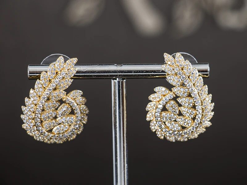 Cubo da Liga de Cobre de Zircônio Jóia do Casamento de Luxo Conjunto de Jóias Colar Brincos Pulseira 6 Cheap Conjuntos de joias
