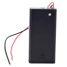2PCS 9 V PP3 Batterie Titulaire boîte étui Wire Lead ON//OFF Switch Housse DC 2.1 mm Plug