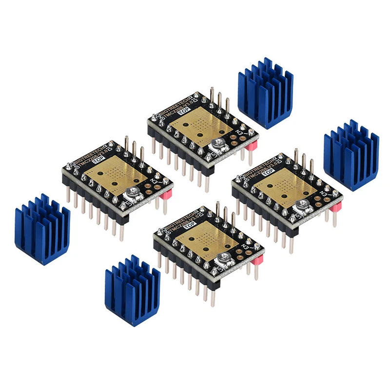 UART Драйвер шагового двигателя Mute 5 шт. BIQU BIGTREETECH TMC2208 V3.0 мощность трубки одной оси Замена мини частей