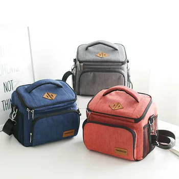 

new fashion lunch bag Thermal insulated bag Thick aluminum film is more insulated travel casual thermo food picnic bag lunch box