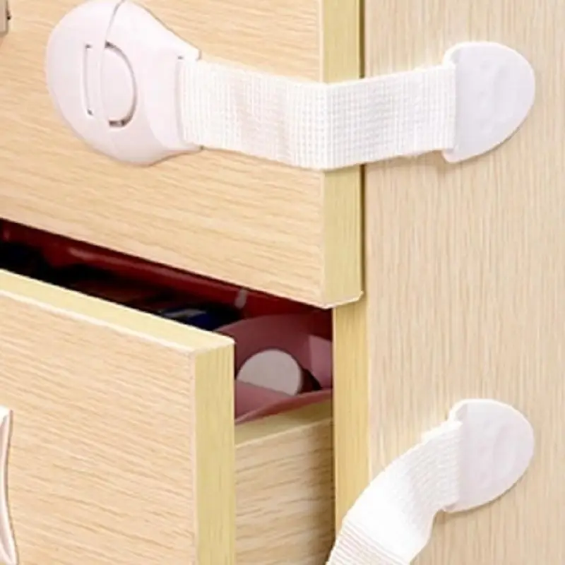 10PCS Security Refrigerator Drawer Baby Care Safety Catches Supplies Fridge Door Locks