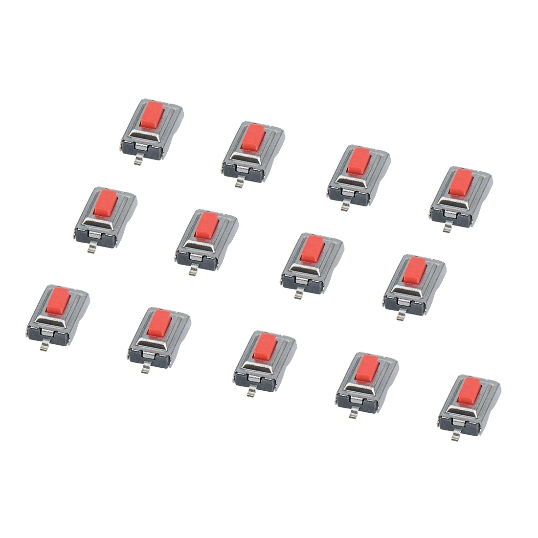 

50pcs SMD red Tact Switch Push Button Through Hole SPST-NO push button switch microswitch Tact Switch 3X6X2.5MM