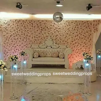 

Main product unique design flower stand wedding crystal pillar for wholesale